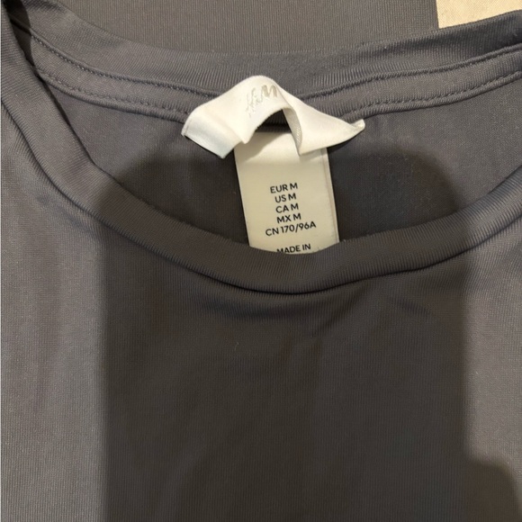 H&M Charcoal Two-Piece Microfiber Top and Skirt set - Picture 3 of 6